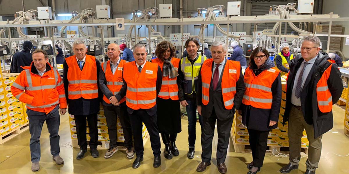 Agrintesa ospita Il vicepremier Tajani: confronto sulle sfide future della cooperativa